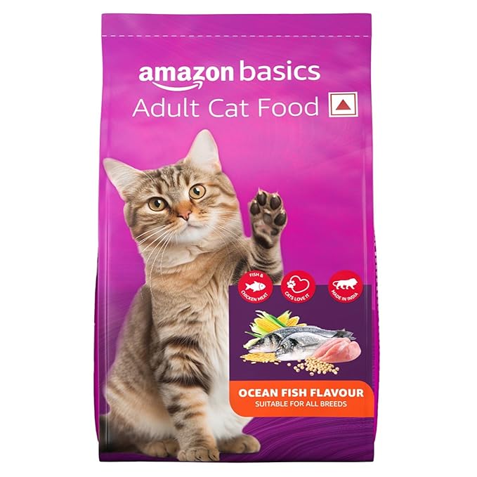 Amazon Basics Dry Cat Food 3 Kg Ocean Fish with Real Chicken Meat, amazon basics dry cat food best cat food for adult cats ocean fish cat food with chicken protein rich cat food for all breeds healthy dry cat food for cats, affordable premium cat food cat food for shiny coat and healthy skin, high protein dry cat food best dry cat food for indoor cats, complete balanced nutrition for cats amazon basics cat food review, cat food for persian cats dry cat food for siamese cats, adult cat diet high protein tasty cat food with real chicken and fish